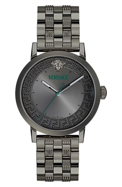 Versace Albireo Bracelet Watch, 40mm In Gray