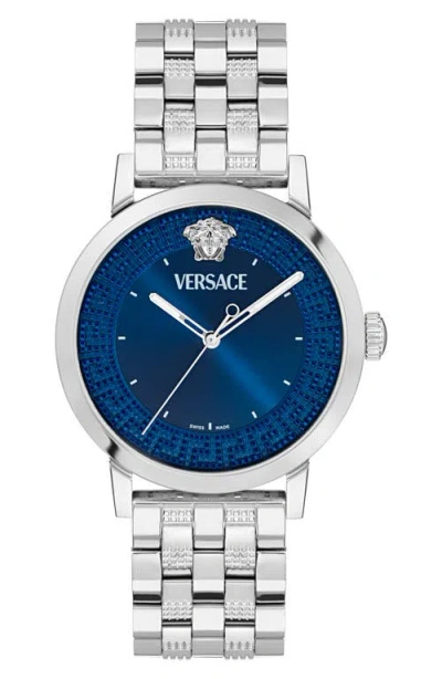 Versace Albireo Bracelet Watch, 40mm In Silver