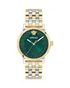 Versace Stainless Steel 40mm In Green
