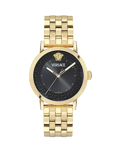 Versace Albireo Watch, 40mm In Gold