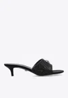 Versace Alia Medusa Strass Kitten-heel Mules In Black