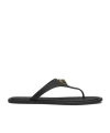 Versace Gianni Ribbon Sandals In Black