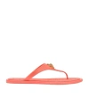Versace Alia La Medusa-plaque Flip Flops In Pink