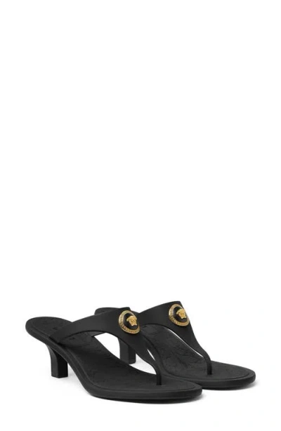 VERSACE VERSACE ALIA MEDUSA T-STRAP SANDAL