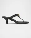 Versace Gianni Ribbon Thong Mules