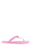Versace Alia Sandales Plates En Caoutchouc In Pink