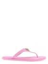 Versace Alia Sandales Plates En Caoutchouc In Pink