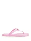 Versace Alia Sandales Plates En Caoutchouc In Pink