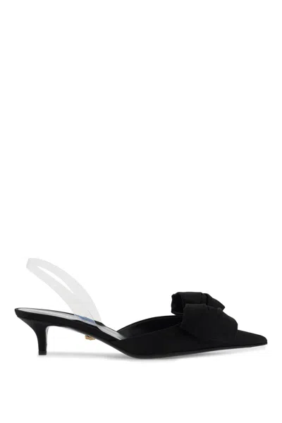 VERSACE ALIA SATIN SLINGBACK PUMPS
