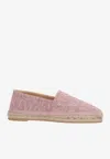 VERSACE ALL-OVER JACQUARD CANVAS ESPADRILLES