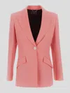 Versace Single Breasted Medusa Jacket In Pastel Pink