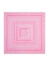 Versace All-over Monogram-print Scarf In Pink