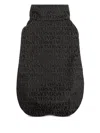 Versace Allover Dog Raincoat In Black