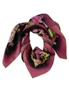 VERSACE VERSACE ALLOVER FLORAL PRINTED SCARF