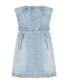 Versace Denim Dress From La Vacanza Collection In Multicolor
