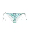 Versace Allover Logo-printed Swimsuit Bottoms In White