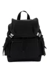 Versace Allover Backpack In Black