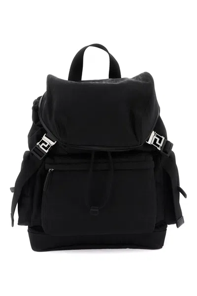 VERSACE VERSACE ALLOVER NEO NYLON BACKPACK