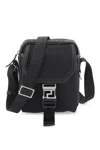 Versace Man Cross-body Bag Black Size - Polyamide In Nero