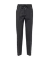 Versace Allover Track Pants In Black