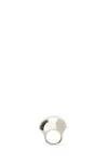 Versace Sphere Logo-engraved Ring In Neutral