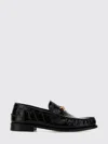 Versace Medusa Croc-effect Leather Loafers In Animal Print