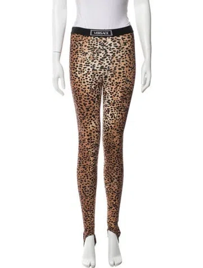 Pre-owned Versace Animal Print Pajamas In Brown