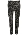 Versace Animal Printed Wool Blend Pants In Black
