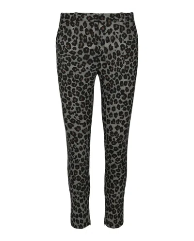 VERSACE ANIMAL PRINTED WOOL BLEND PANTS