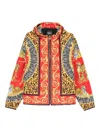 Versace Wild Cats Windbreaker Jacket In Red