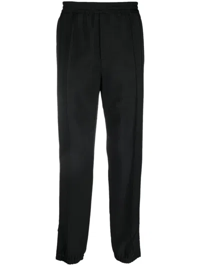 Versace Ankle Zips Track Pants In Black