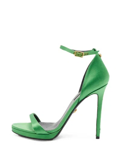 Pre-owned Versace Ankle-strap Sandals In Green