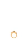 Versace Women Gold Metal Medusa Ring In Gold
