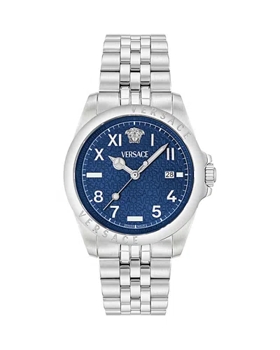 Versace Anteo Watch, 41mm In Metallic