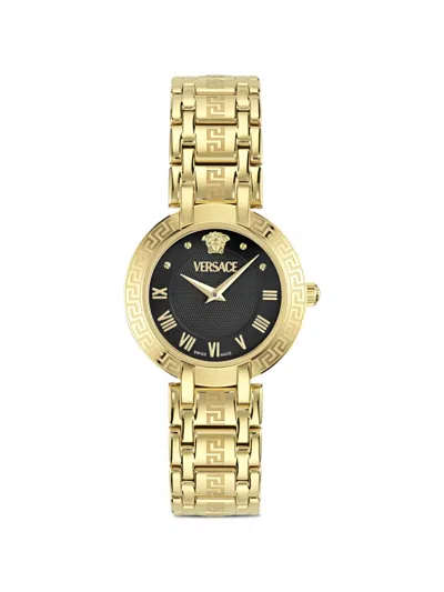 Versace Antlia 34mm Watch In Gold