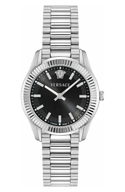 Versace Apodis Bracelet Watch, 34mm In Gray