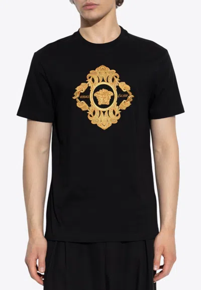 VERSACE ARCHITECTURAL BAROQUE CREST T-SHIRT