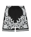 Versace Barocco-print Silk Shorts