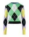 Versace Argyle Patterned Cashmere Sweater In Fantasy