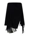 Versace Skirt In Chiffon In Black