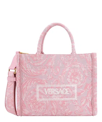 Versace Athena Barocco Handbag In Pink
