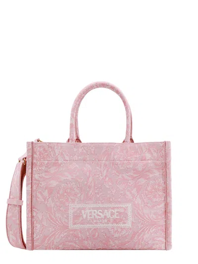 Versace Athena Barocco Handbag In Pink