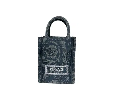 Versace Athena Barocco Mini Top Handle Tote Crossbody Bag Women's In Multi