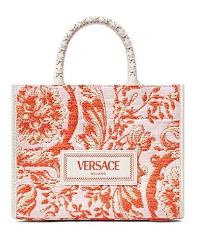Versace Athena Large Jacquard Tote In Multicolor