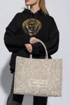 Versace ‘athena Large' Shopper Bag In White