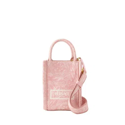 Versace Athena Mini Tote Bag -  - Cotton - Pink