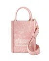 VERSACE ATHENA MINI TOTE BAG - VERSACE - COTTON - PINK