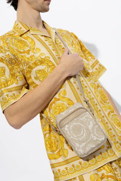 Versace ‘athena' Shoulder Bag In Beige