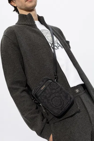 Versace ‘athena' Shoulder Bag In Black