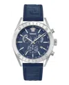 Versace Athletic Chrono Leather Strap In Multi